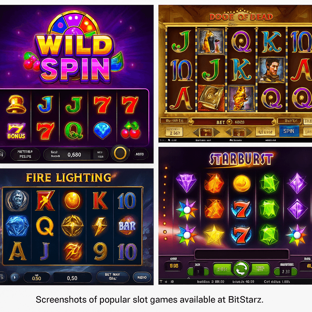 popular slot games available at BitStarz