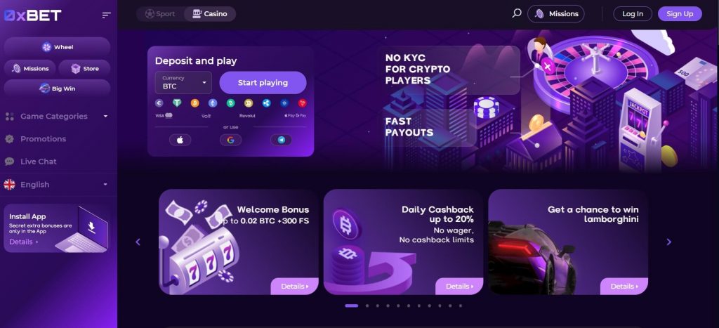 0xbet casino