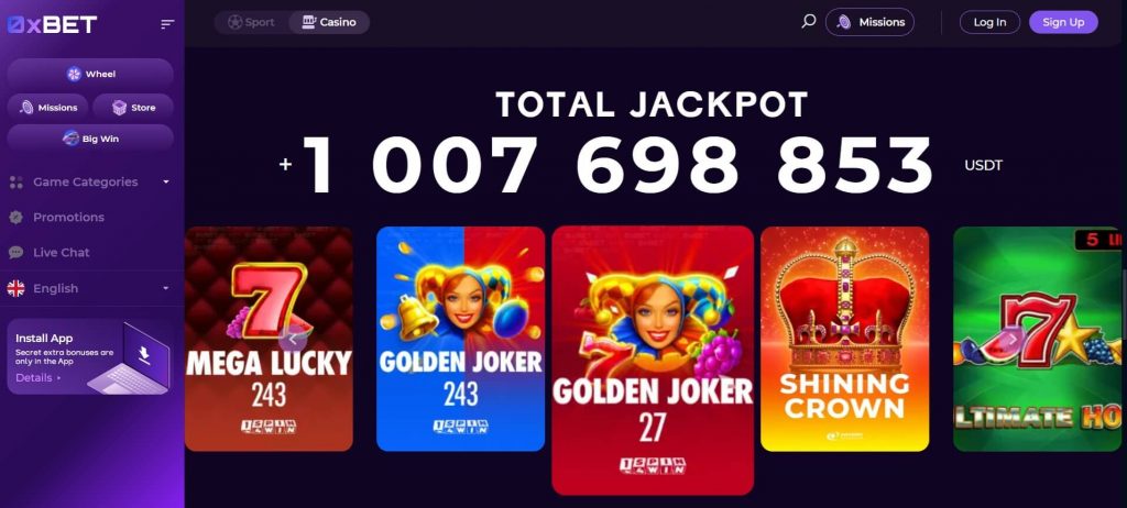 0xbet jackpot