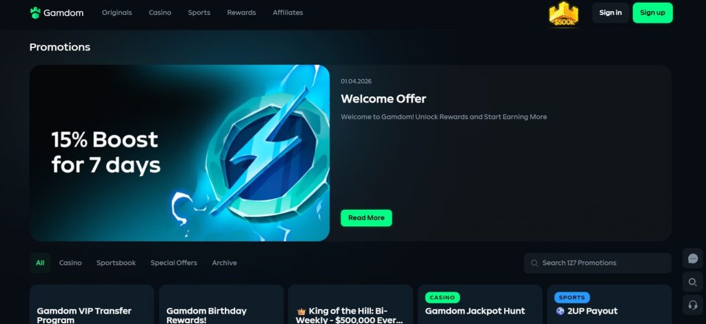 gamdom bonus