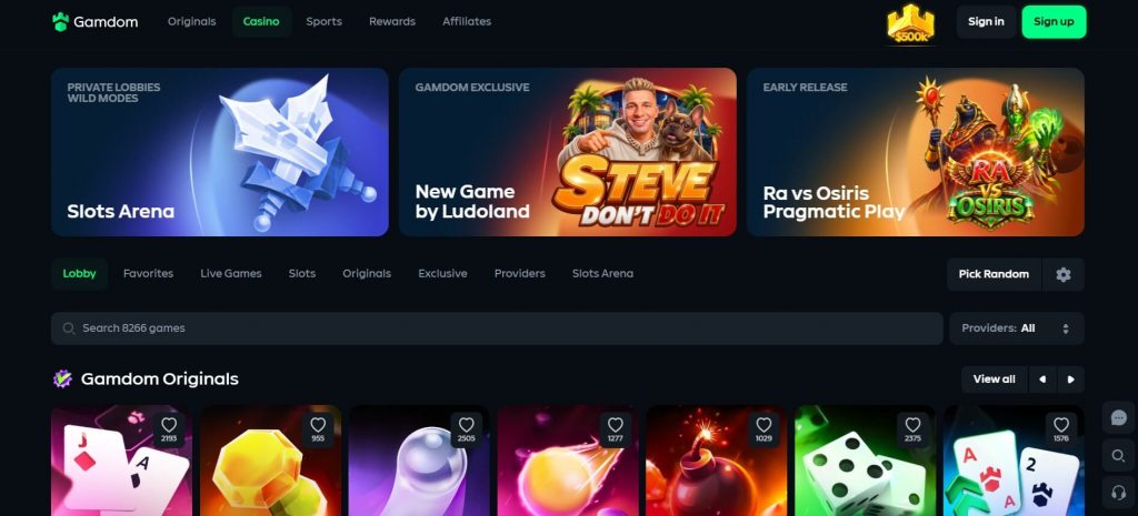 gamdom games