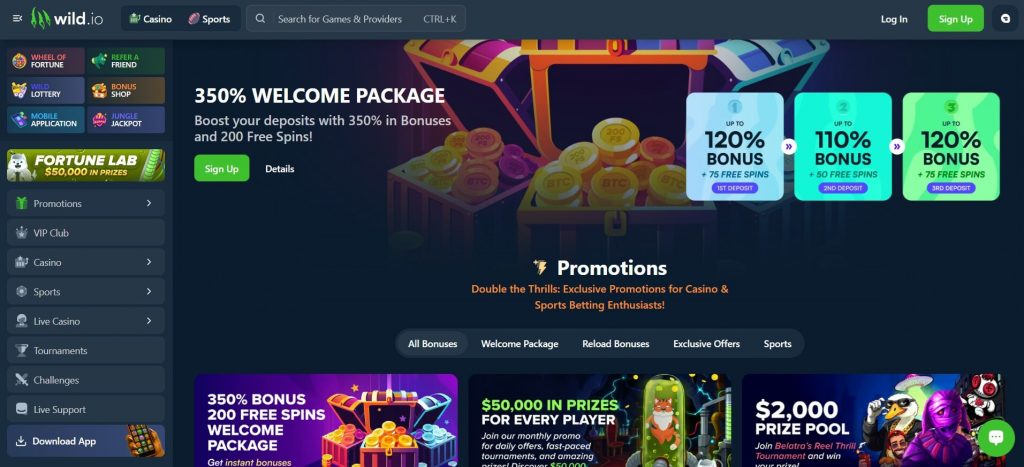 wild io bonus