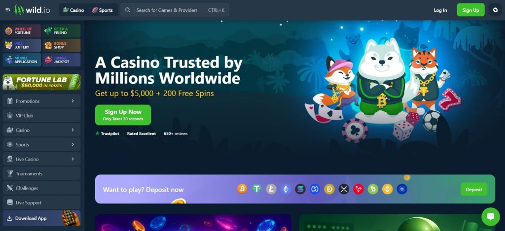 wild io casino